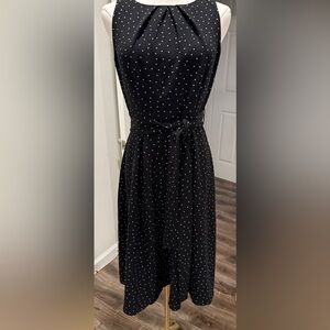 Classic Black & White Polka Dot Dress – ELLE, Size 4
